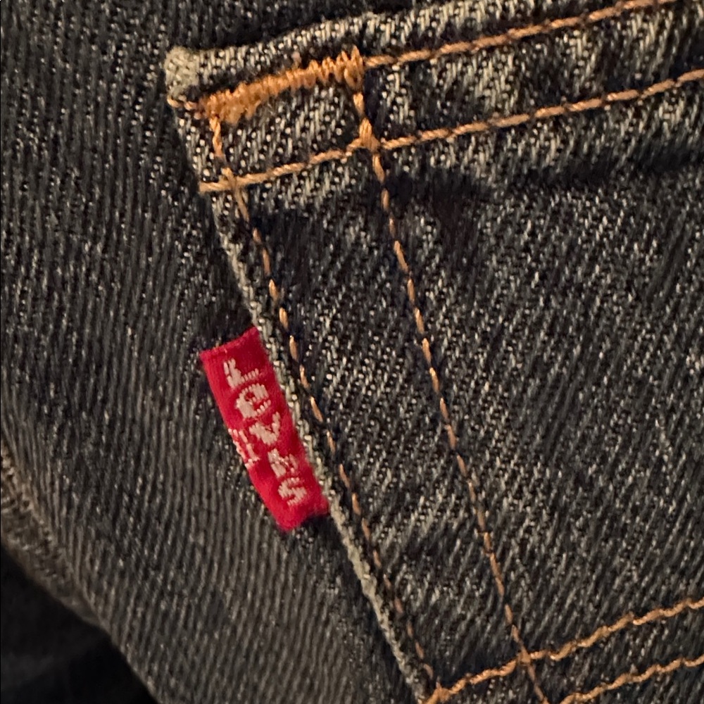 Levi's Dark Blue Denim Shorts with Tags Size 26 - Picture 6 of 16